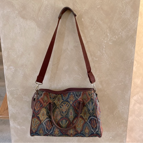 Diane Von Furstenburg Vintage Tapestry Travel Bag - Picture 2 of 7
